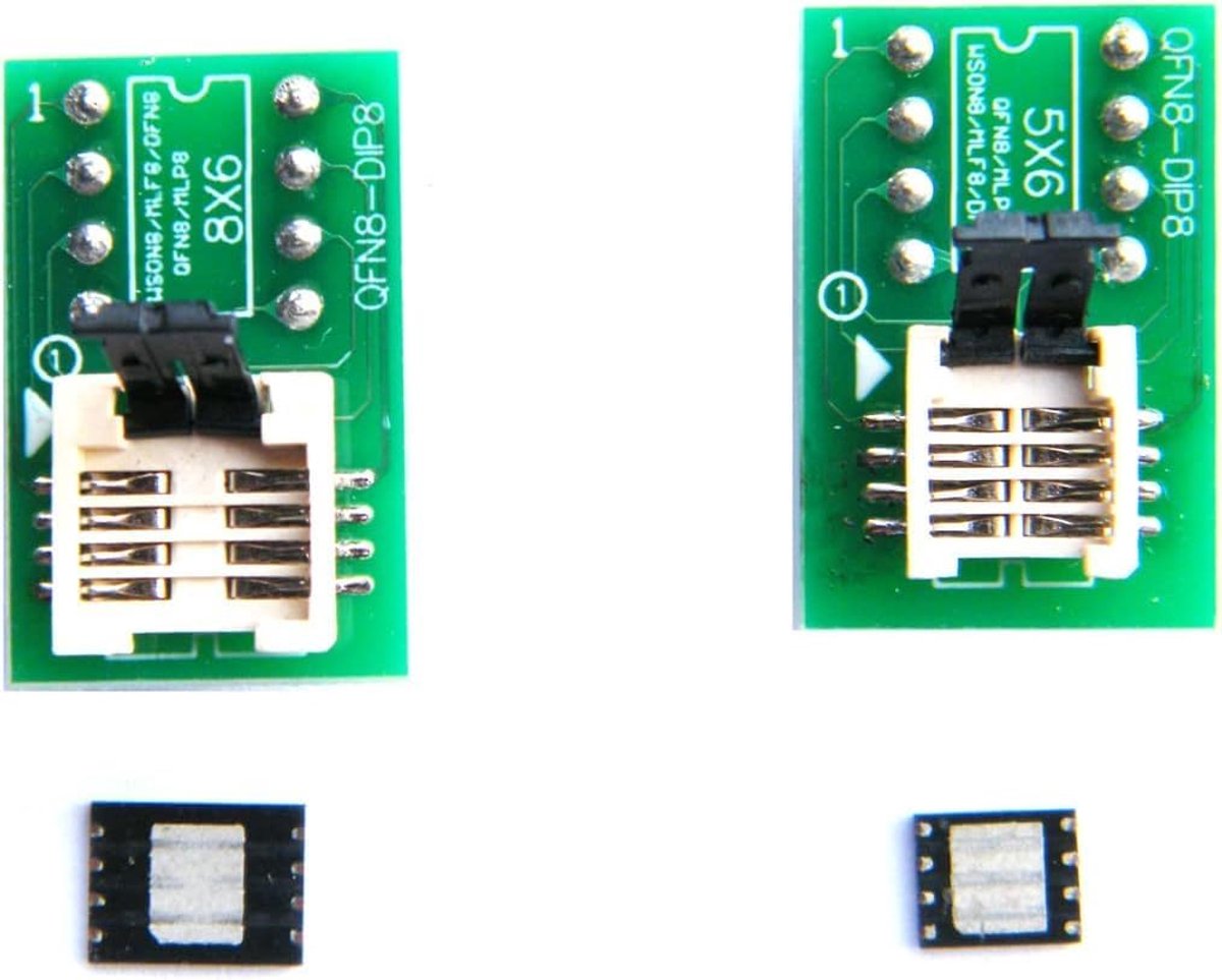 WSON8 MLF8 MLP8 QFN8 naar DIP8 Adapter 6 * 5mm 6 * 5mm 6 * 8 mmIC Chips Socket voor TL866ii Plus RT809H RT809F T48 T56 ezp2023 CH341 Programmer