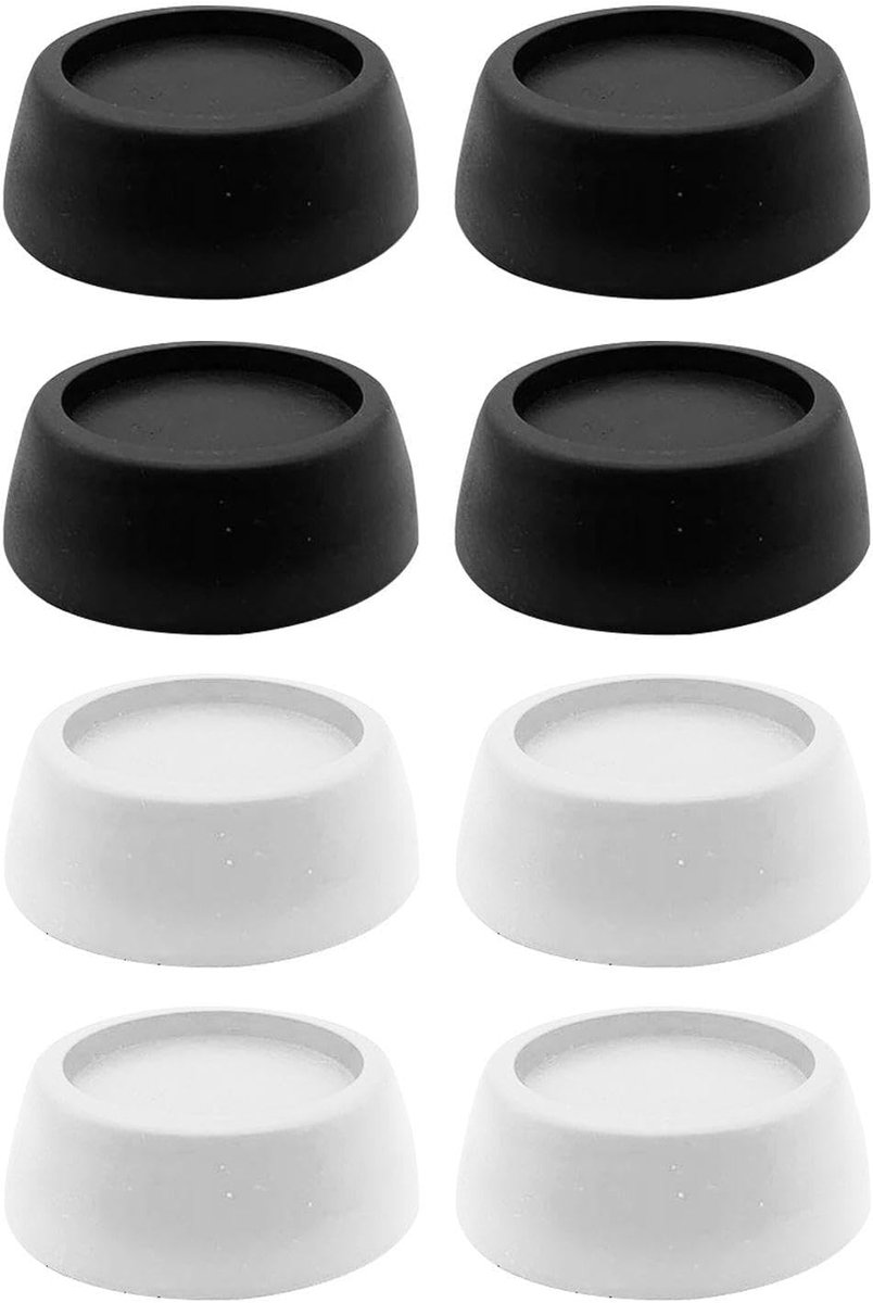 Schokdempingskussens voor wasmachines, set van 8 stuks, trilpads voor wasmachines, stabilisatoren voor wasmachine