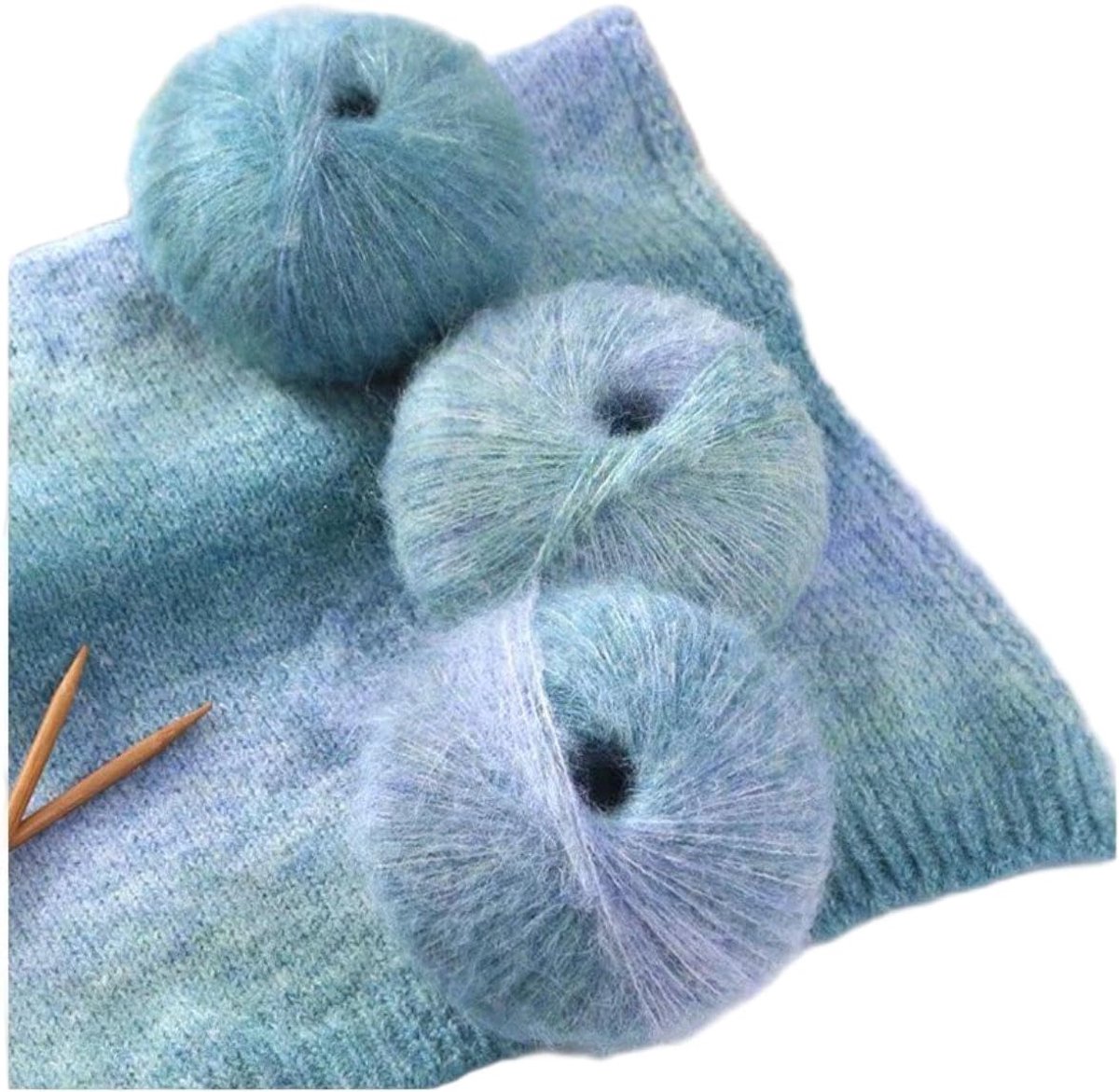 Breiwol op kleurniveau, luxueus haakgaren voor knutselwerk, gezellige truien, warme doeken, 4/8 stuks (50 g)