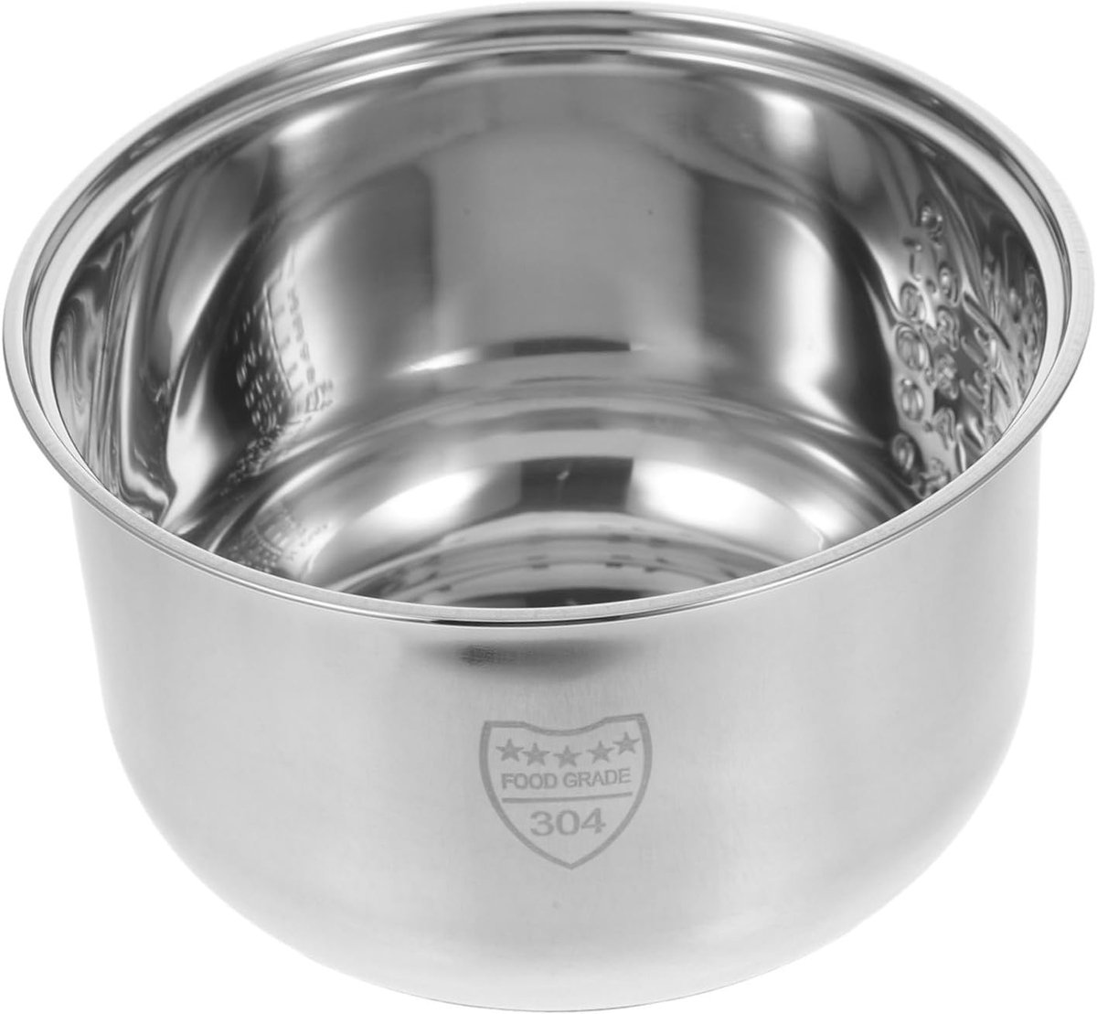 Binnenpan voor rijstkoker Roestvrijstalen Insert Vervangpan Voor Kooktoestellen Voor Stoom En Koken Robuust En Gemakkelijk Te Reinigen Past Op Rijstkoker Modellen