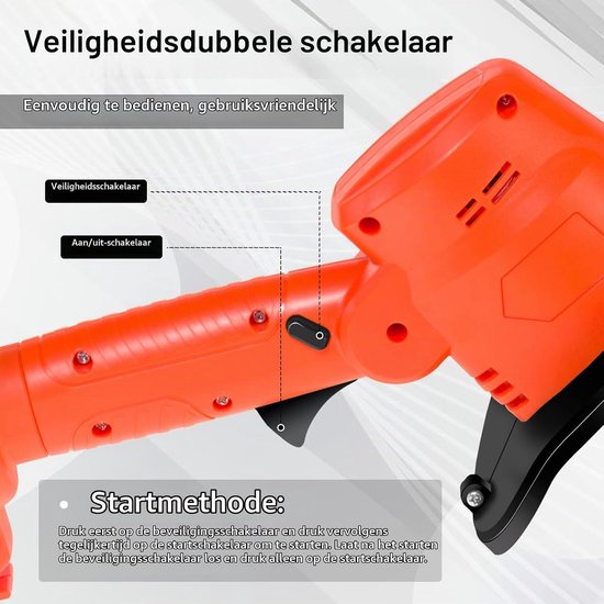 21 V accu-grondhak met 2 x 3000 mAh acuus, accu-aangedreven tuinfrees, draadloze roeicultivator voor gazonbodemaanbouw en onkruid — afbeelding 4