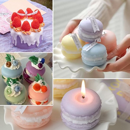Mallen Siliconen Aardbei Vorm Chocolade Koekje Voedsel Mallen Macaron Moerbei Bosbes Was Smelt Bad Bom Mallen voor Gelei Cupcake Kaars Decoreren — afbeelding 5