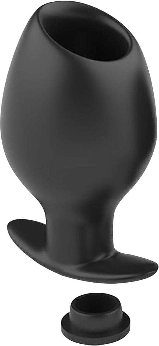 Hollow Anal Plugs With Plugs Anti-Leak Liquid Buttplug Different Sizes Anal Dilator For Enema Sex Toys BDSM Fisting Toys For Men Women (S)