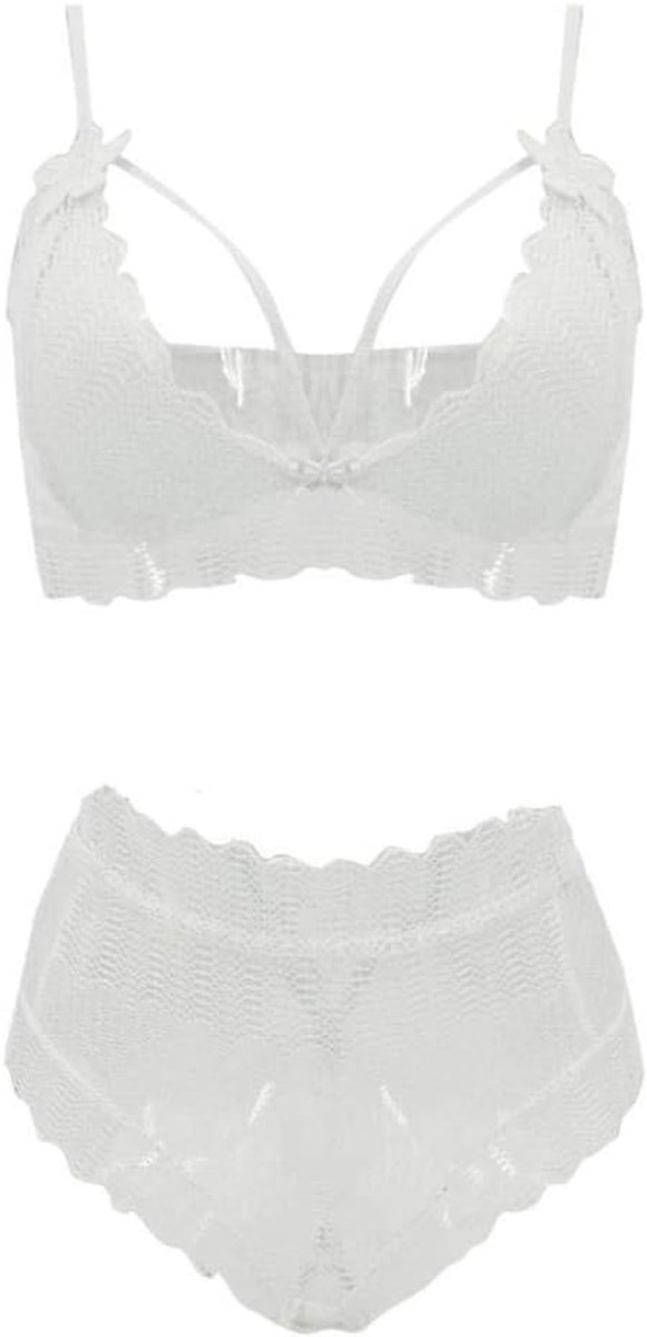 Erotische Vrouwelijke Bandage Ondergoed Lingerie Perspectief Kanten Beha Verleiding Nachtkleding Sexy Porno Set