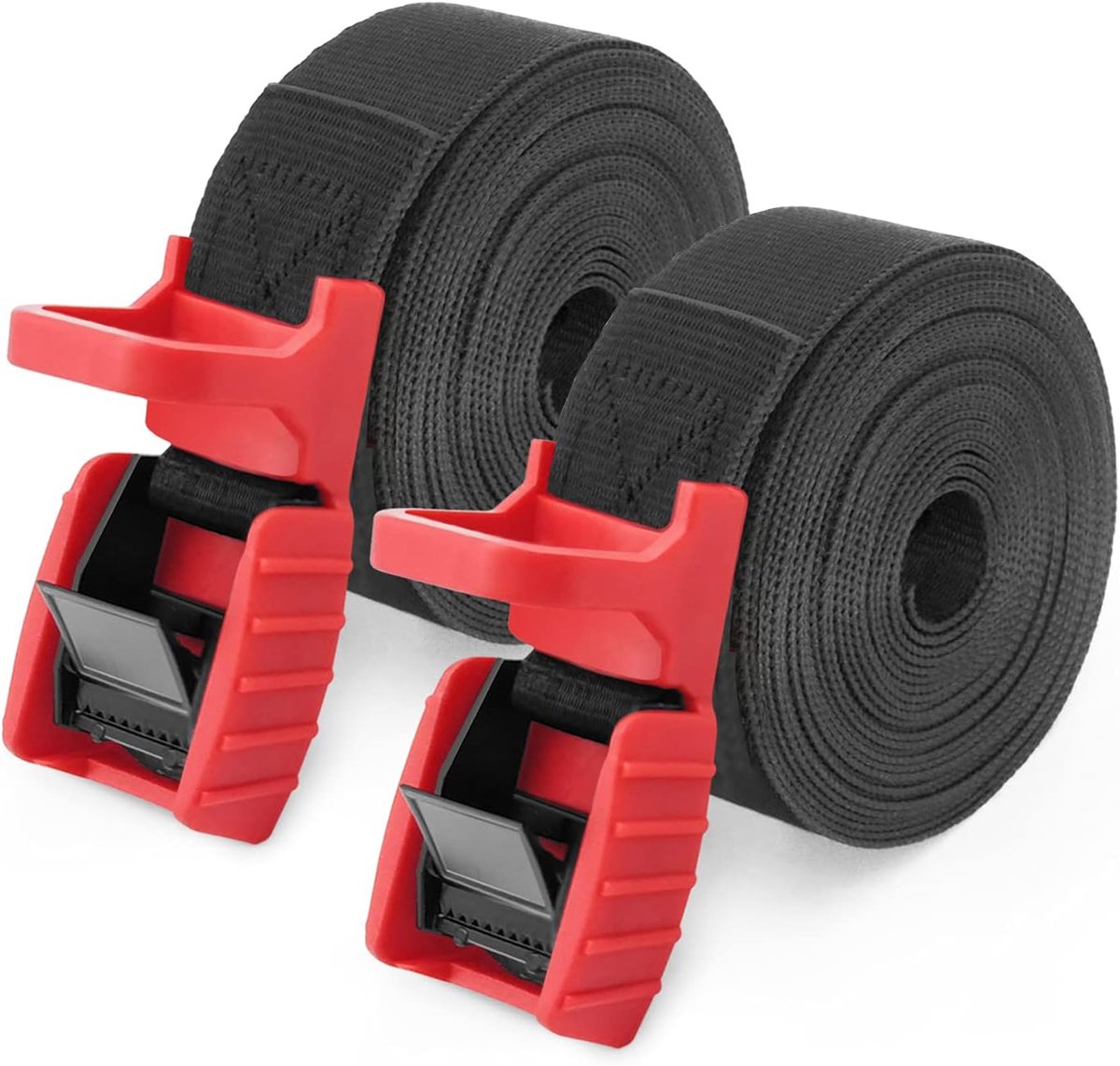 2 cambuckle verstelbare bevestigingsriem, spanklauw riem voor kajakrek, camper, fiets, motorfiets, 4,5 m x 2,5 cm