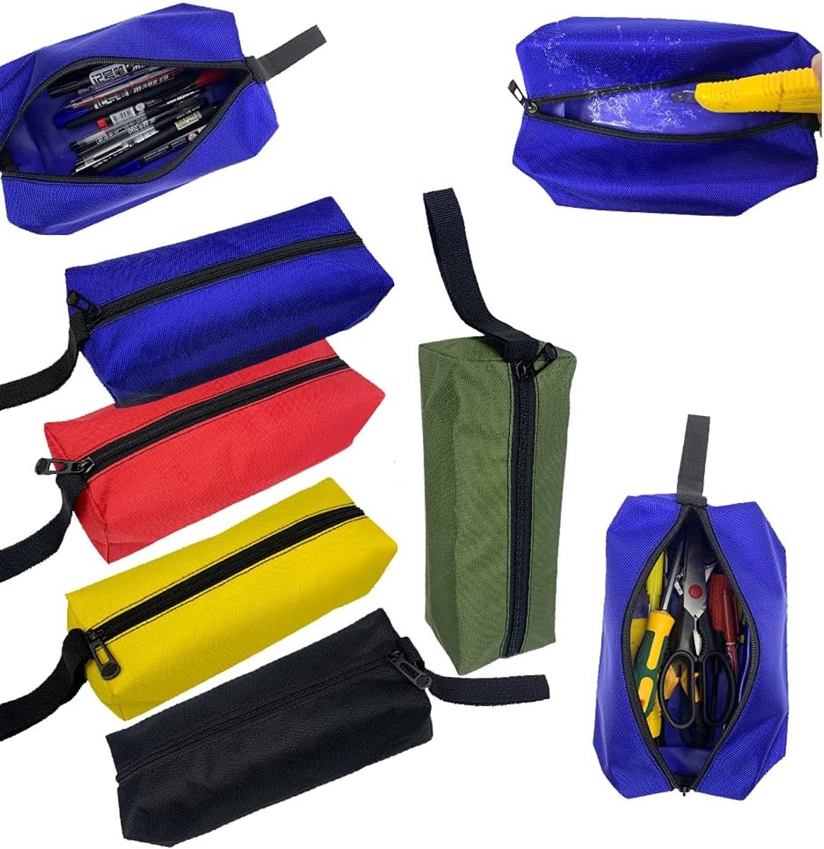 Gereedschapstas / potloodpenzakje / multifunctionele opbergorganizer / waterdichte canvas case / Cosmetische tas met rits