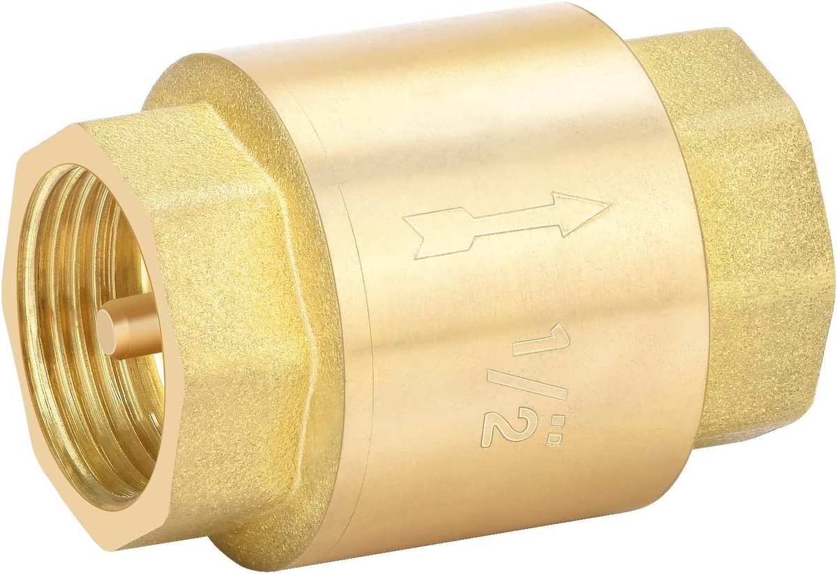 1/2 inch, terugslagklep van hoogwaardig messing, terugslagklep voor tuinpomp, terugslagklep afvalwater