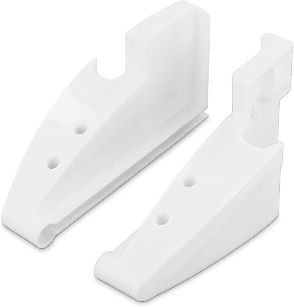 Set van 2 houders rechts en links compatibel met Liebherr 7433698 & 9193353 van kunststof, wit, voor koelkast, flessenvak, geschikt voor vele Liebherr modellen