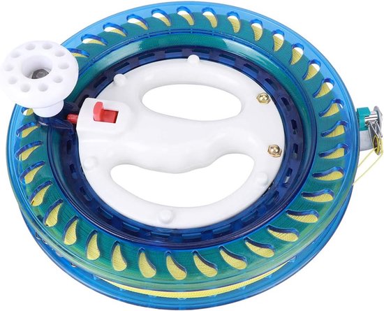 Crystal Reel Wiel Multifunctionele Zee Vissen Hand Vangst Handvat Kite Spool met 450 m Lijn — afbeelding 3