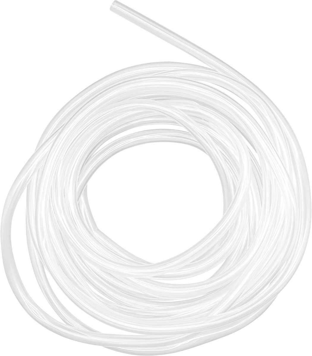 Buis 7 mm ID x 10 mm OD 8 m (26,2 ft) doorzichtige vinylslang PVC-buis, lichtgewicht en flexibele kunststof buizenstelsel waterluchtpijp