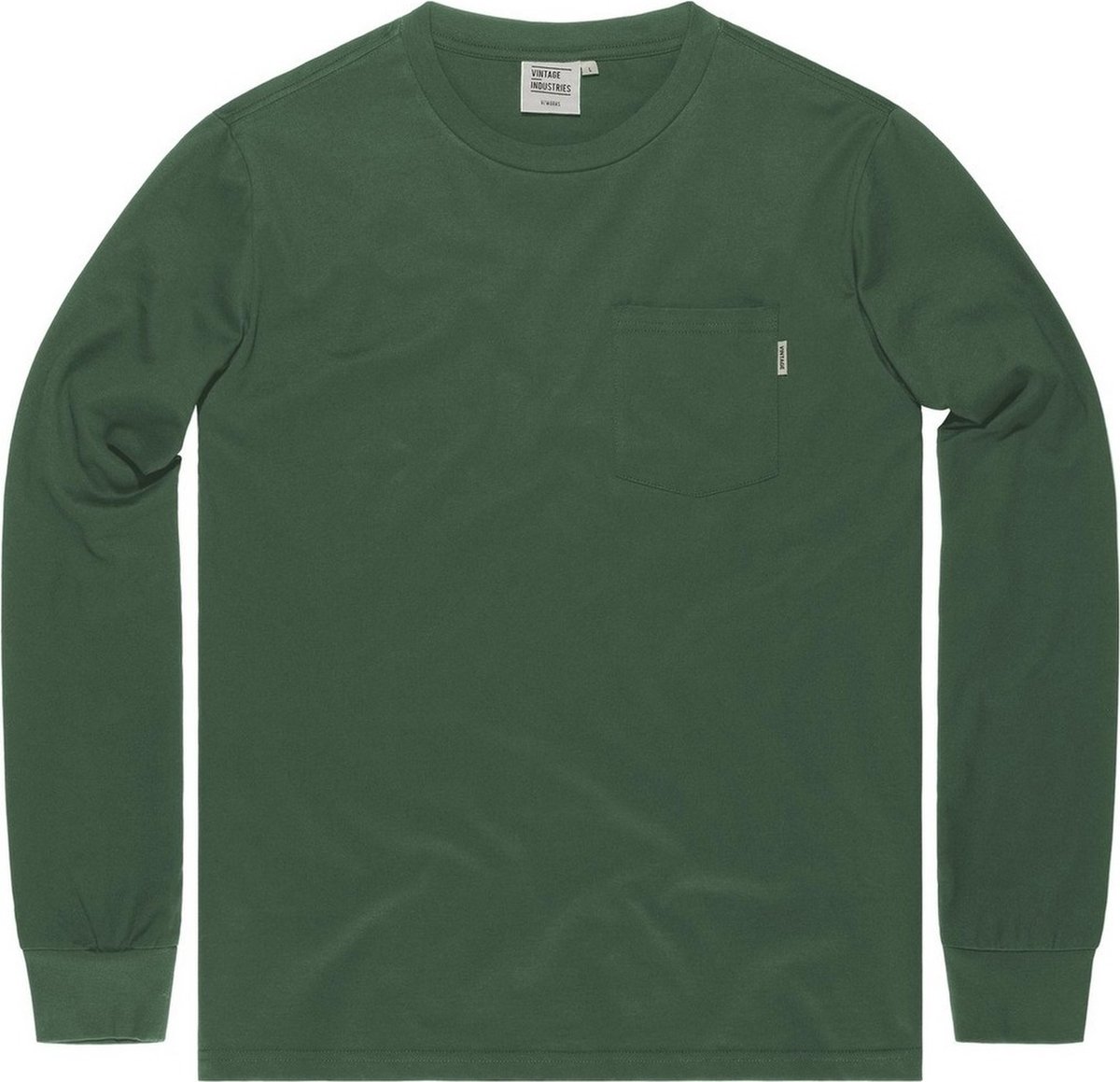 Vintage Industries Longsleeve Grant Pocket T-shirt Long Sleeve Drab