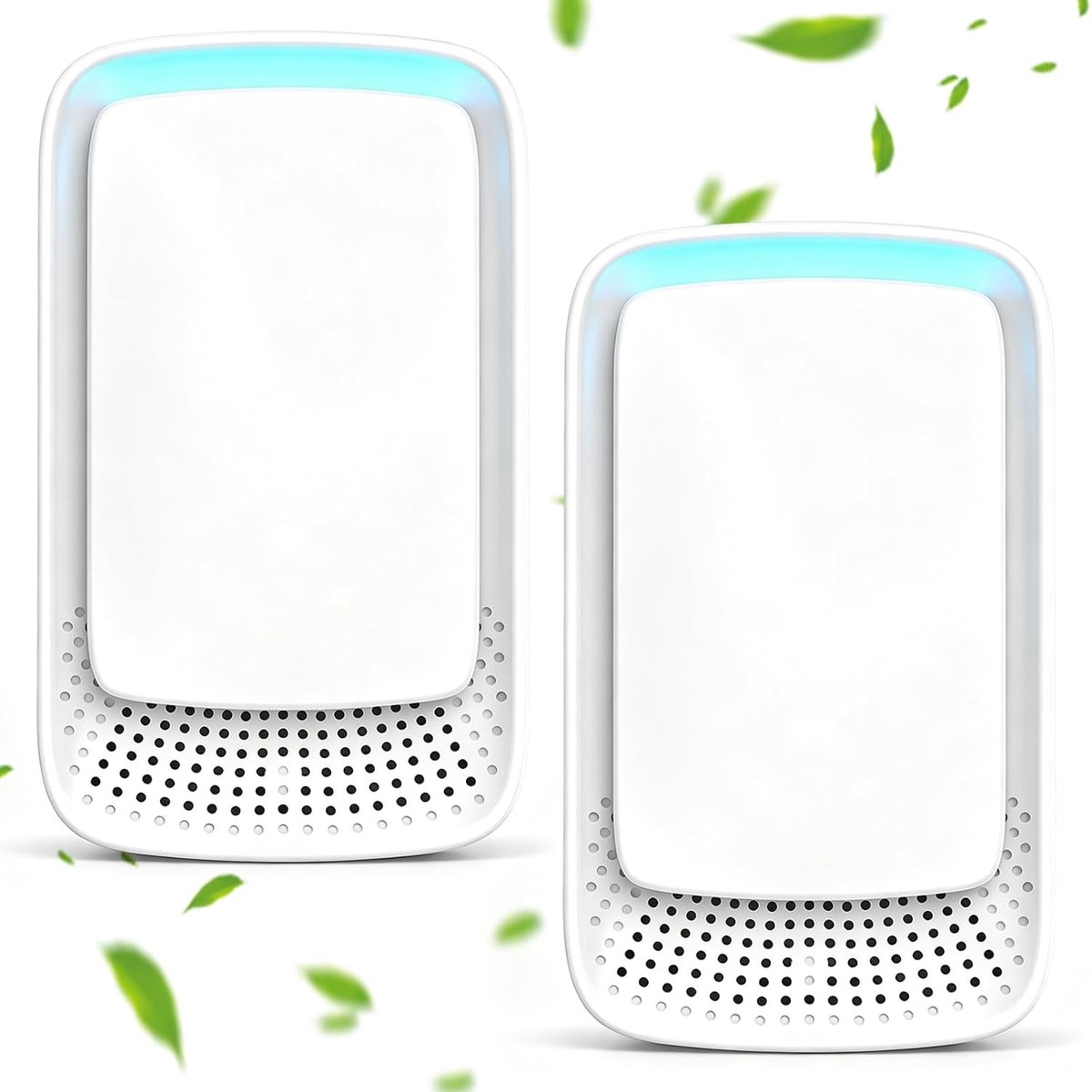 2 stuks luchtreiniger, plug-in luchtreiniger, draagbare luchtreiniger, ionisatorgenerator, plug-in negatieve ionen, luchtreiniger voor thuis, slaapkamer, keuken, kantoor, huisdier, geur, stof, rook