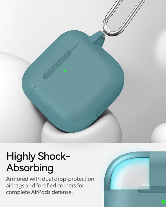Siliconen voor AirPods 4 Hoes, B6-Denim Blue — afbeelding 4