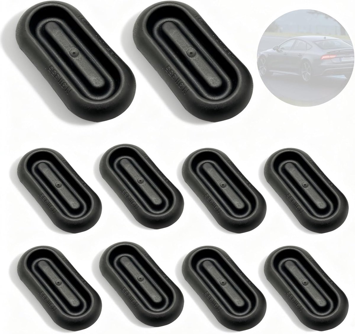 Set van 10 Auto Afdekkappen voor Deurdorpels - 18 x 45 mm - Perfecte Pasvorm - Bescherming tegen Vuil en Vocht - ShopVlot