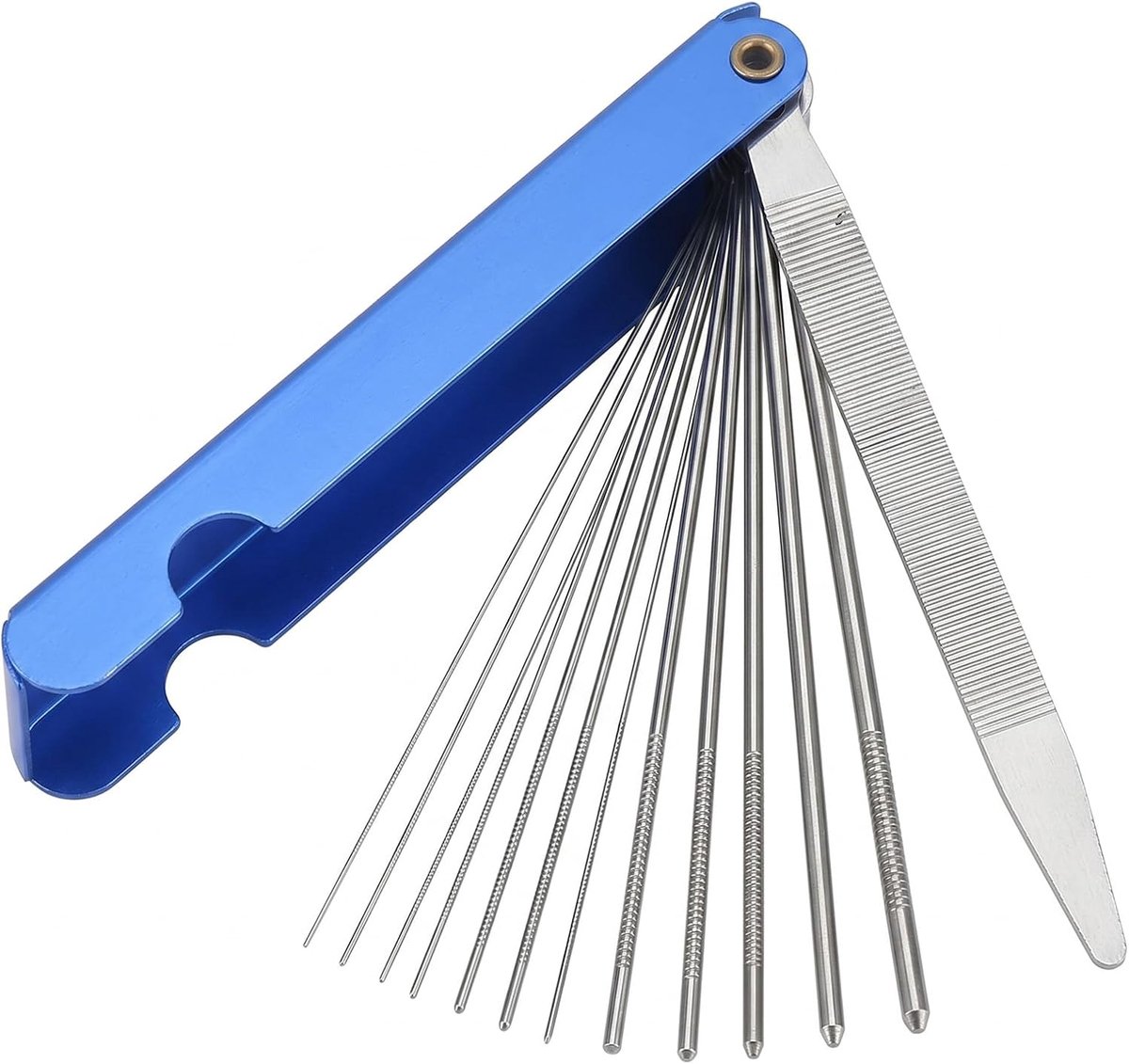 Reinigingsset 13-in-1 - Roestvrijstalen sproeierreinigingsnaalden - Professionele set voor gasgrill en fornuis - ShopVlot