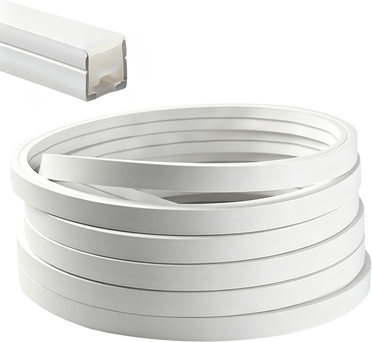 LED profiel 12 x 12 mm - flexibele silicone rail - waterdicht - zachte, gelijkmatige verlichting - ShopVlot