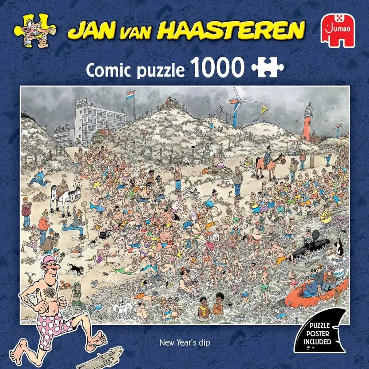 Jan van Haasteren - New Years Dip Puzzel 1000 Stukjes — cadeau in Spellen & Speelgoed - foto 2