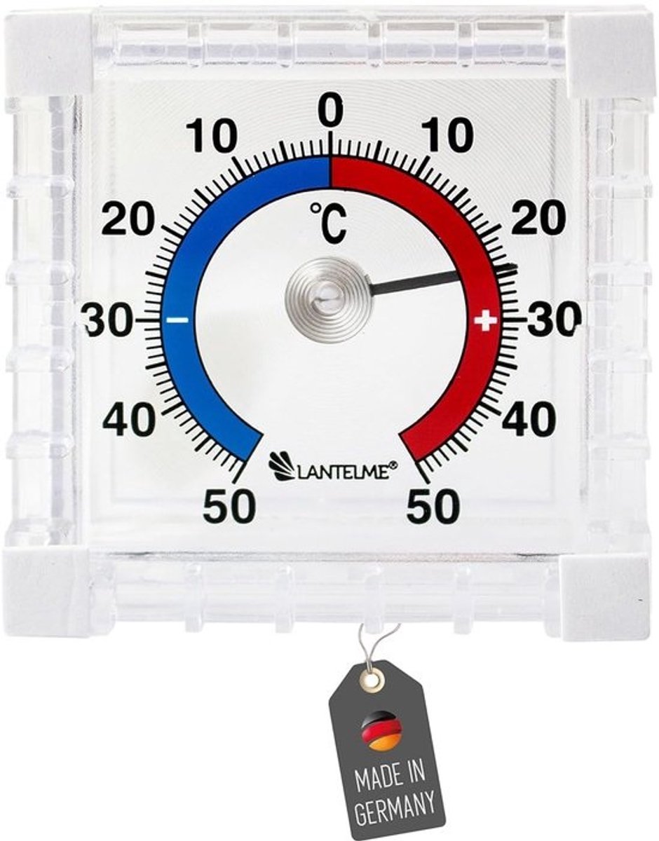Raamthermometer en Hygrometer voor Buiten – Analoge Thermometer en Luchthygrometer