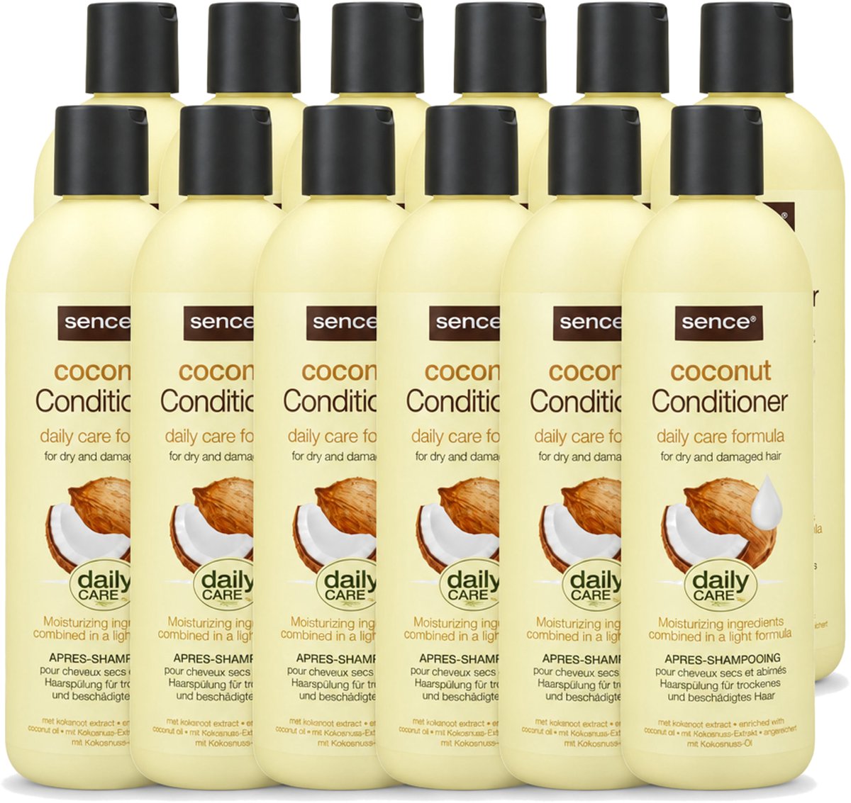 12 x Sence – Conditioner – Coconut – 400 ml - Voordeelverpakking - 12 stuks