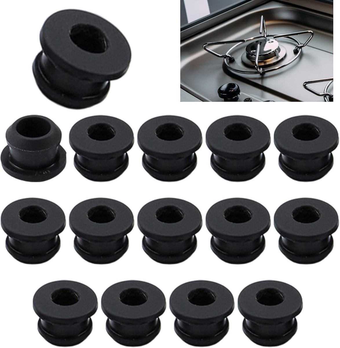 Pack of 15 High Quality Rubber Feet, 5 mm Motorhome, Rustproof Rubber Feet, Rustproof Tips for Kitchen Protection - ShopVlot
