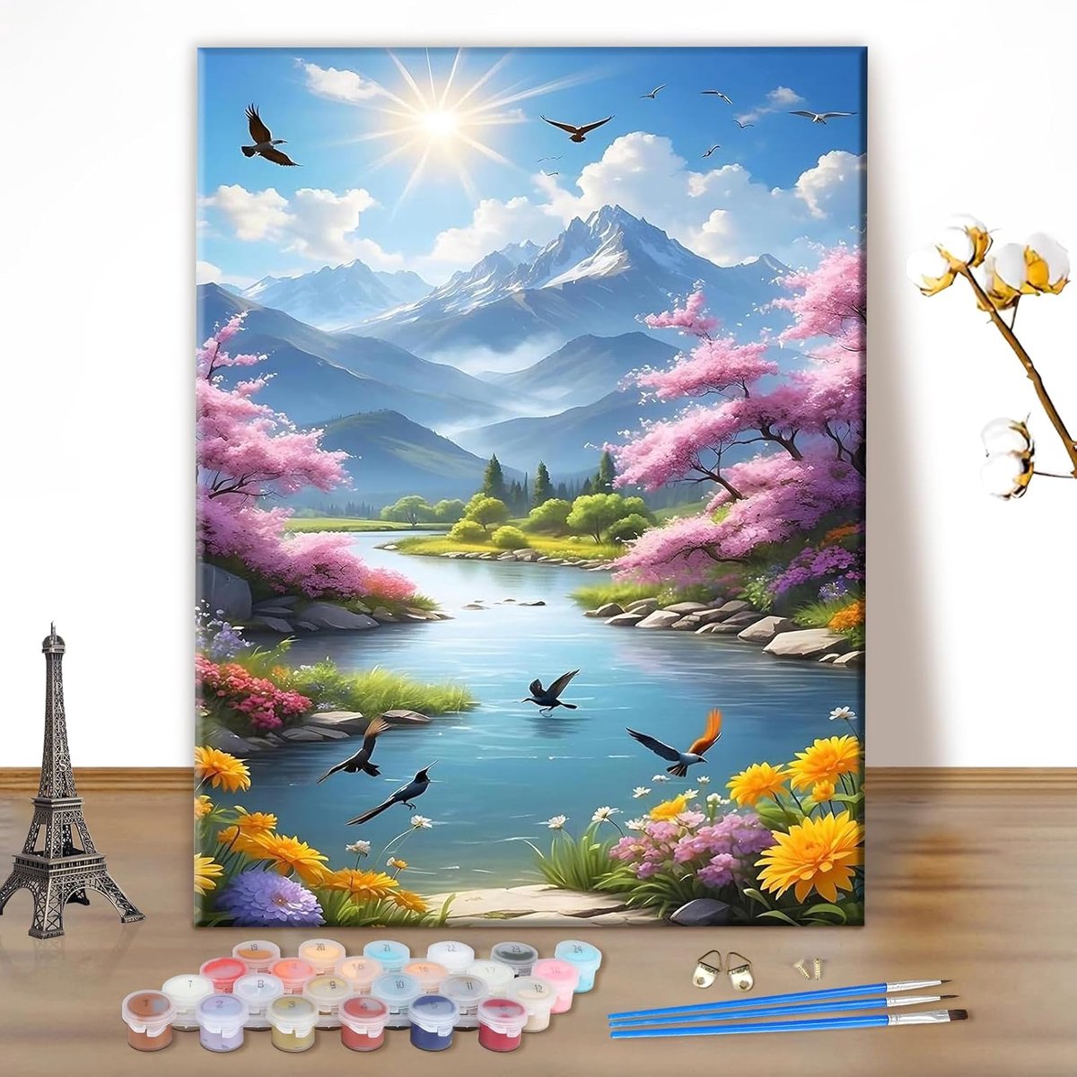 Schilderen op nummer voor volwassenen - Landschap - Acrylverf set - Leuk voor wanddecoratie - ShopVlot