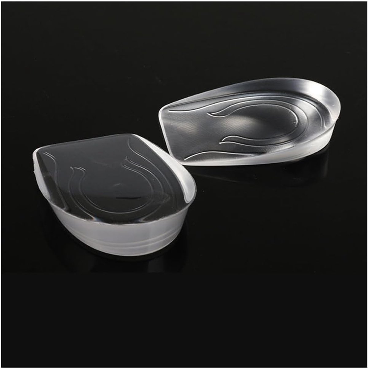hoogte verhoging inlegzool schoeninlegzolen van siliconen gel hielwig comfortabele hielkussens met verhoging voor dames en heren transparant mannen 2 cm