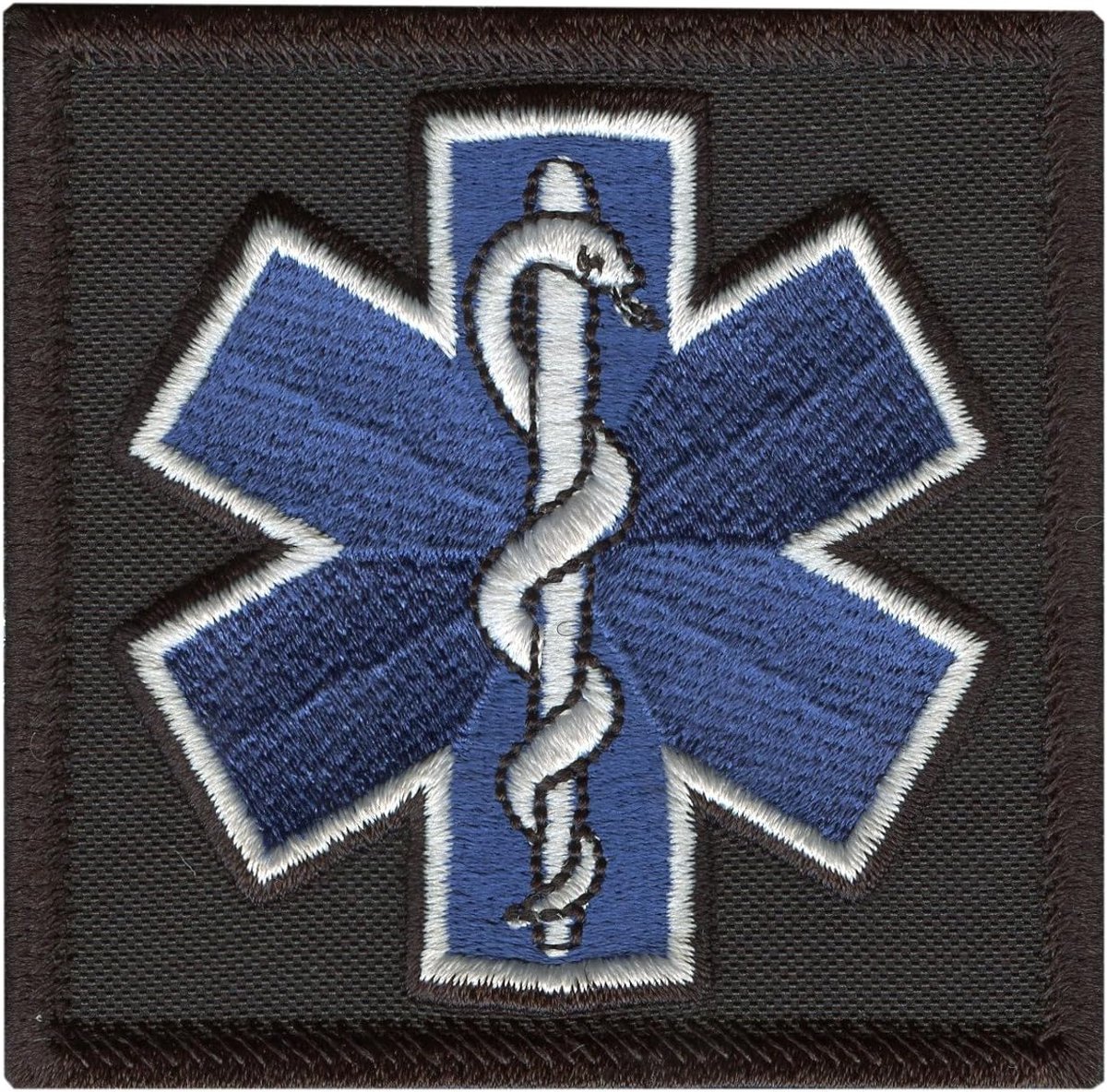 Skull Paramedic Medische Morale Tactical Leger Uitrusting Haak Patch