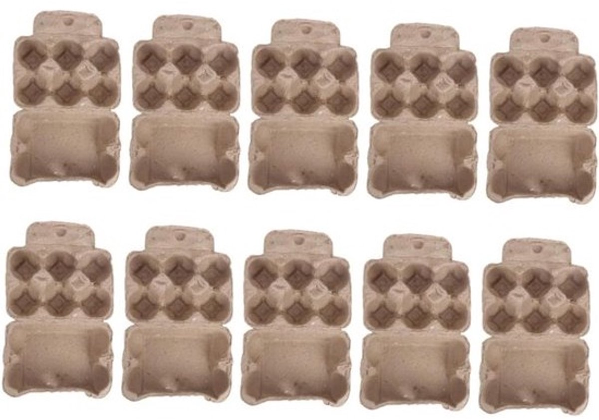 Zerodeko 10 Stuks 6 Zes eierbakjes egg holder eierhouder kleine eierdozen eierdoos eieren decor ei dispenser eierschaal gesp ei plaat Organisator container opslagruimte Papier