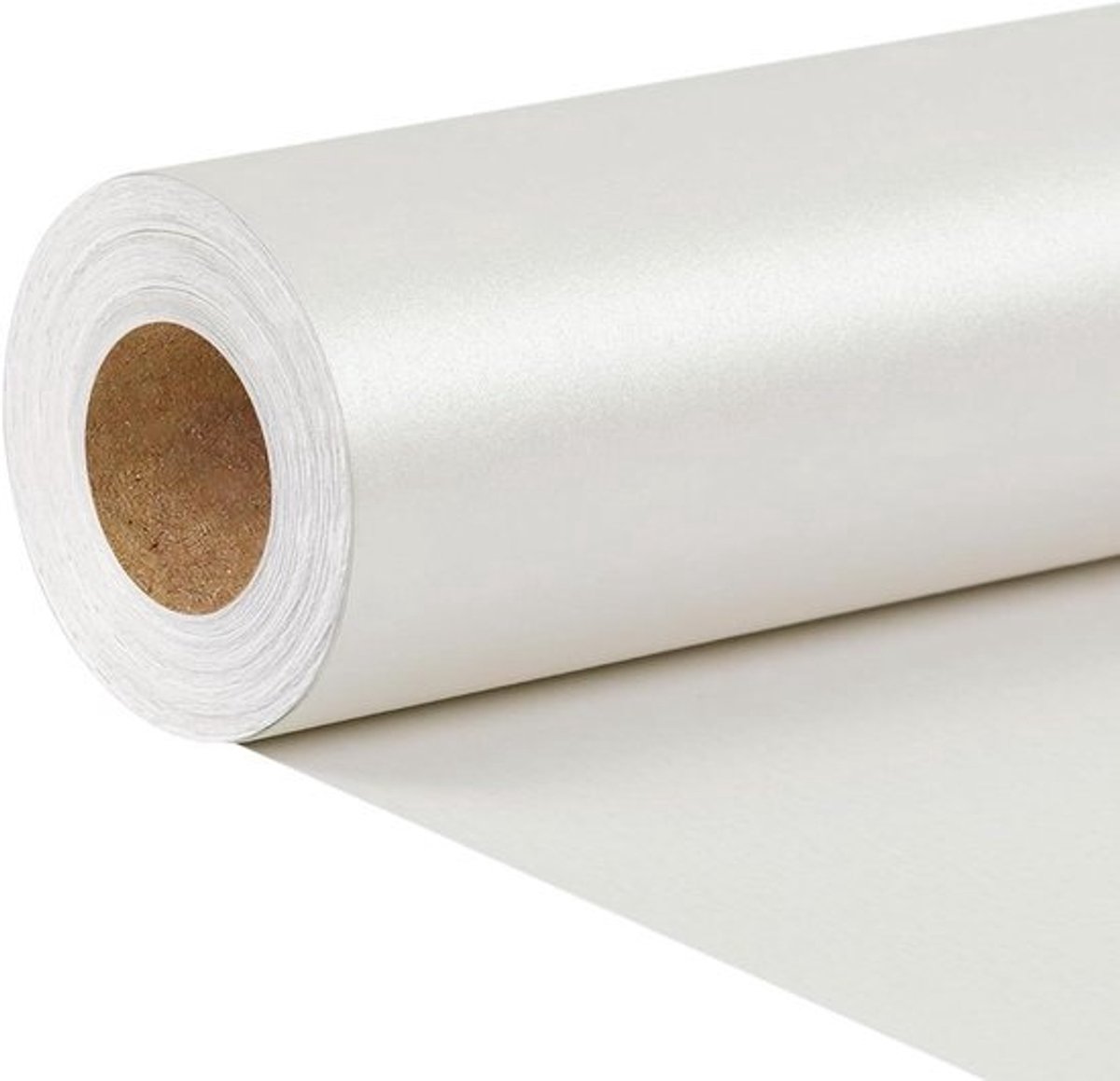 Inpakpapier Wit Mat - Cadeaupapier Effen - Geschenken Verpakken - Parelmoer Glans - 40 cm x 100 cm - Wit