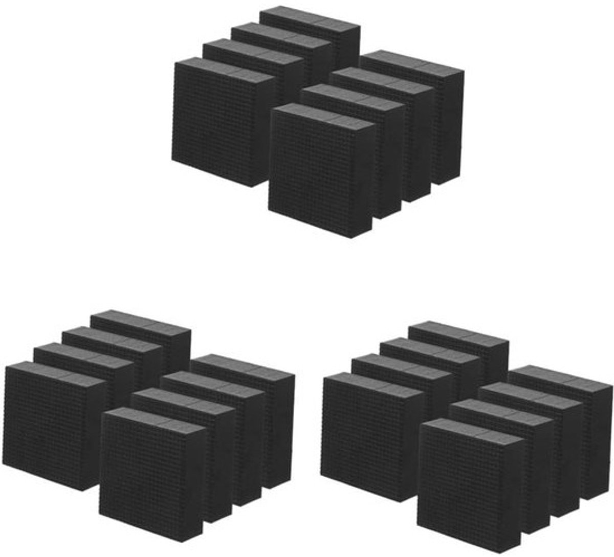 Meubelverhogers - Tafelverhogers Bedverhogers - Meubels Verhogen - Antislip Rubber - 8 stuks - Zwart