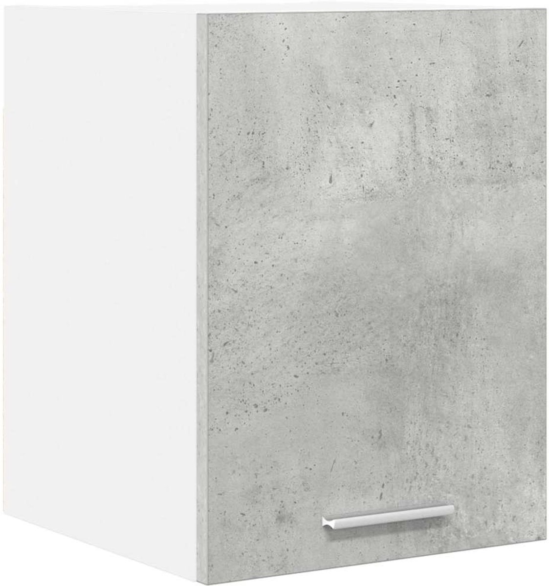vidaXL Hangkast - Beton - Grijs - en - Wit - 30 - x - 31 - x - 40 - cm - Bewerkt - hout Beton Grijs en Wit
