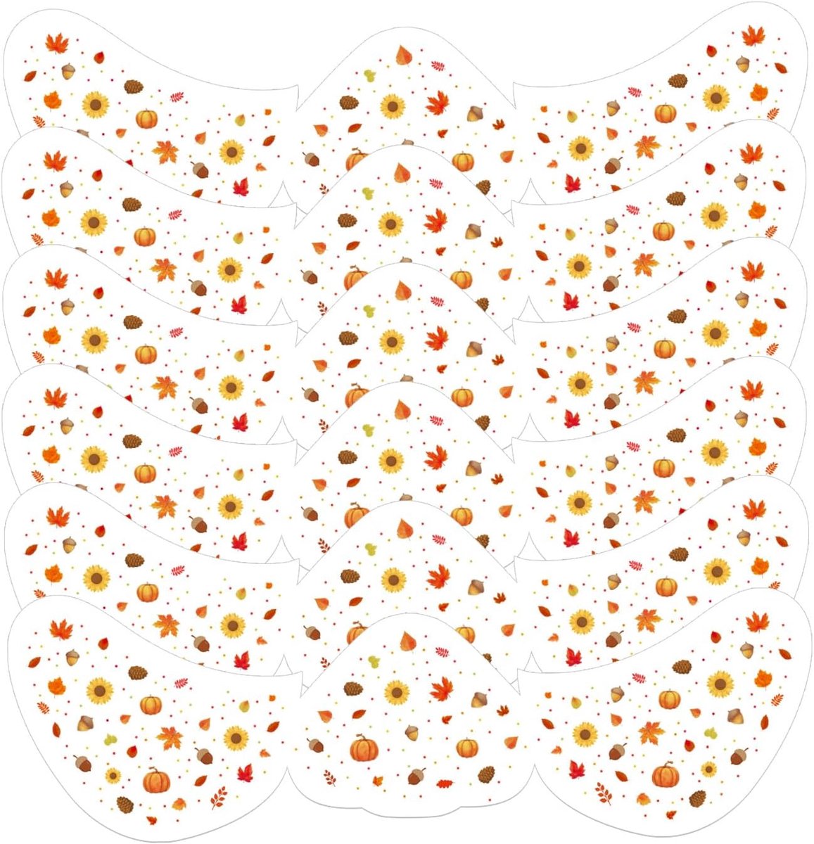 6st Herfstgezichtsstickers, Grappige Herfst Tijdelijke Tatoeages met Sproeten Stickers Praktische Feestmake-Upaccessoires voor Vrouwen Gezichts en Lichaamsmake-Up (Element Gemengde Stijl)