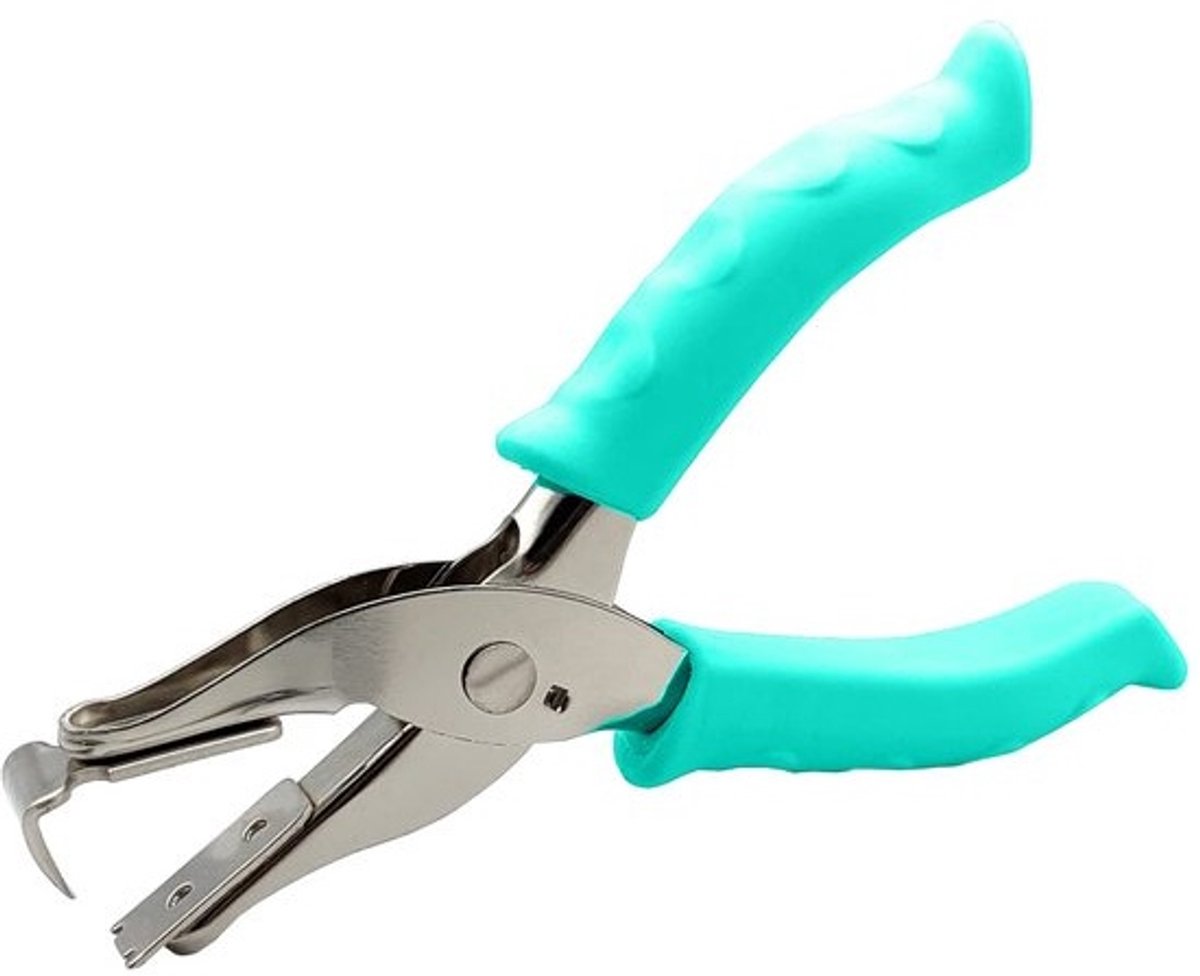 Nietjesverwijderaar roestvrij staal met antislip rubberen handgreep - geschikt voor 6 mm en 12 mm nietjes - handige hulpmiddel voor thuis, kantoor en school - groen