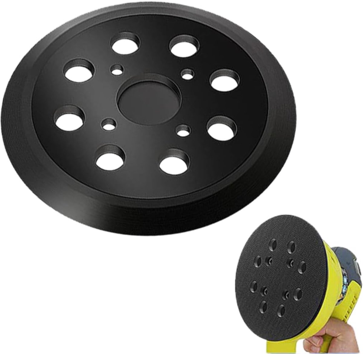 8-gaats 125 mm zachte beschermende steunplaten voor schuurmachines