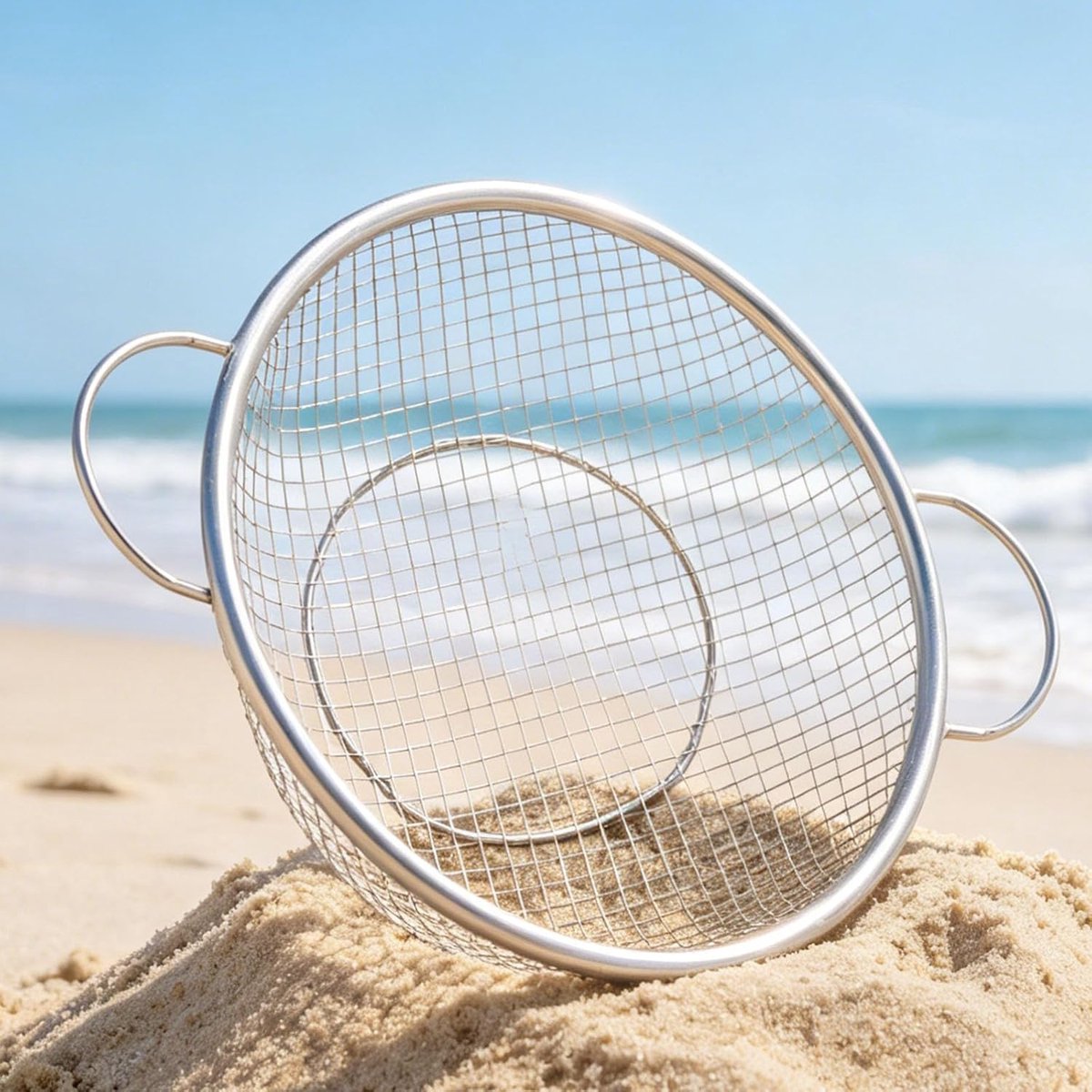 Roestvrij Staal, Strandzandzeef voor Op Het Strand