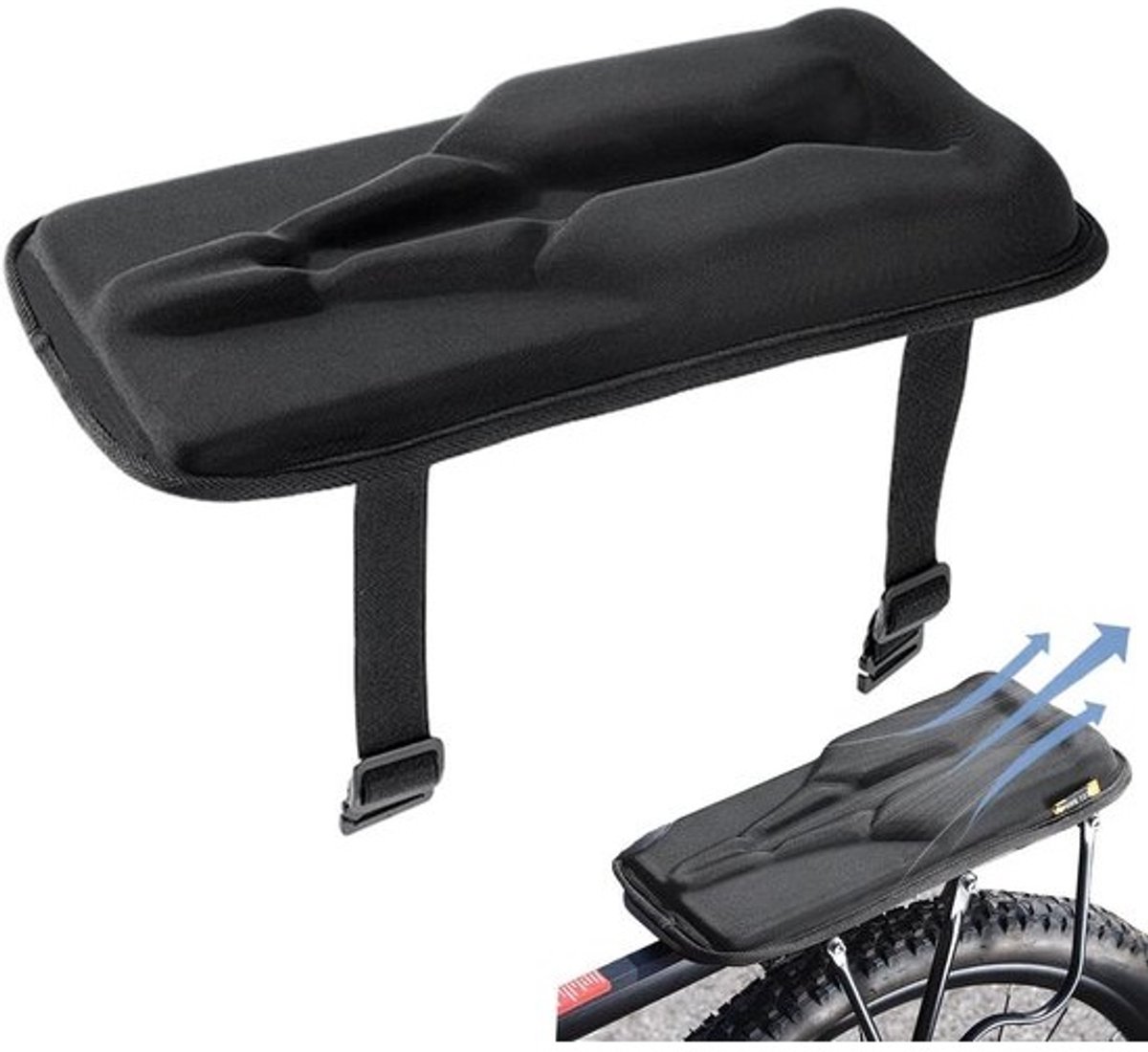 Fiets Achter Zitje - Passagiers Zitje - Kinderen Vervoeren - Ademend Oxford Materiaal - 37 x 20 x 4 cm