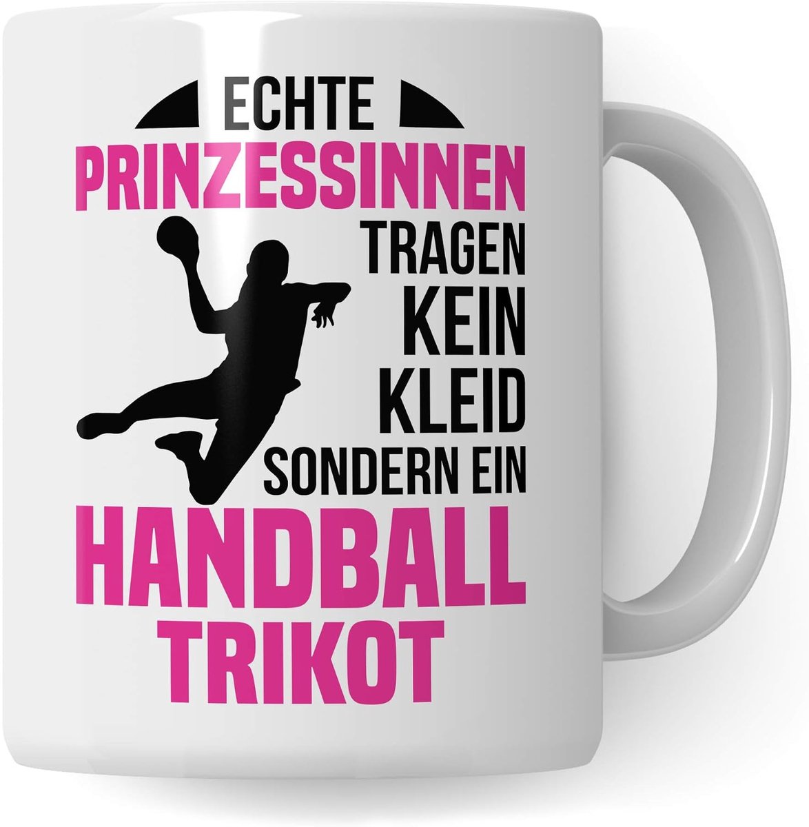 Druck Handbalmok, handbalgeschenken voor vrouwen, beker, handballer spreuk koffiemok, cadeau-idee, handballer koffiemok, handbalclub, handballer