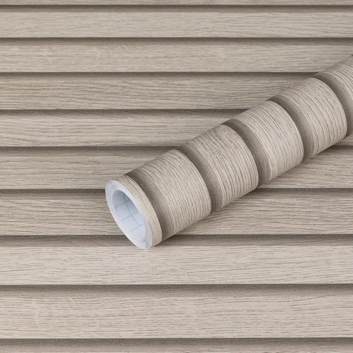 Zelfklevende muurfolie - Houtlook grijs - 40 cm x 300 cm - Waterdicht