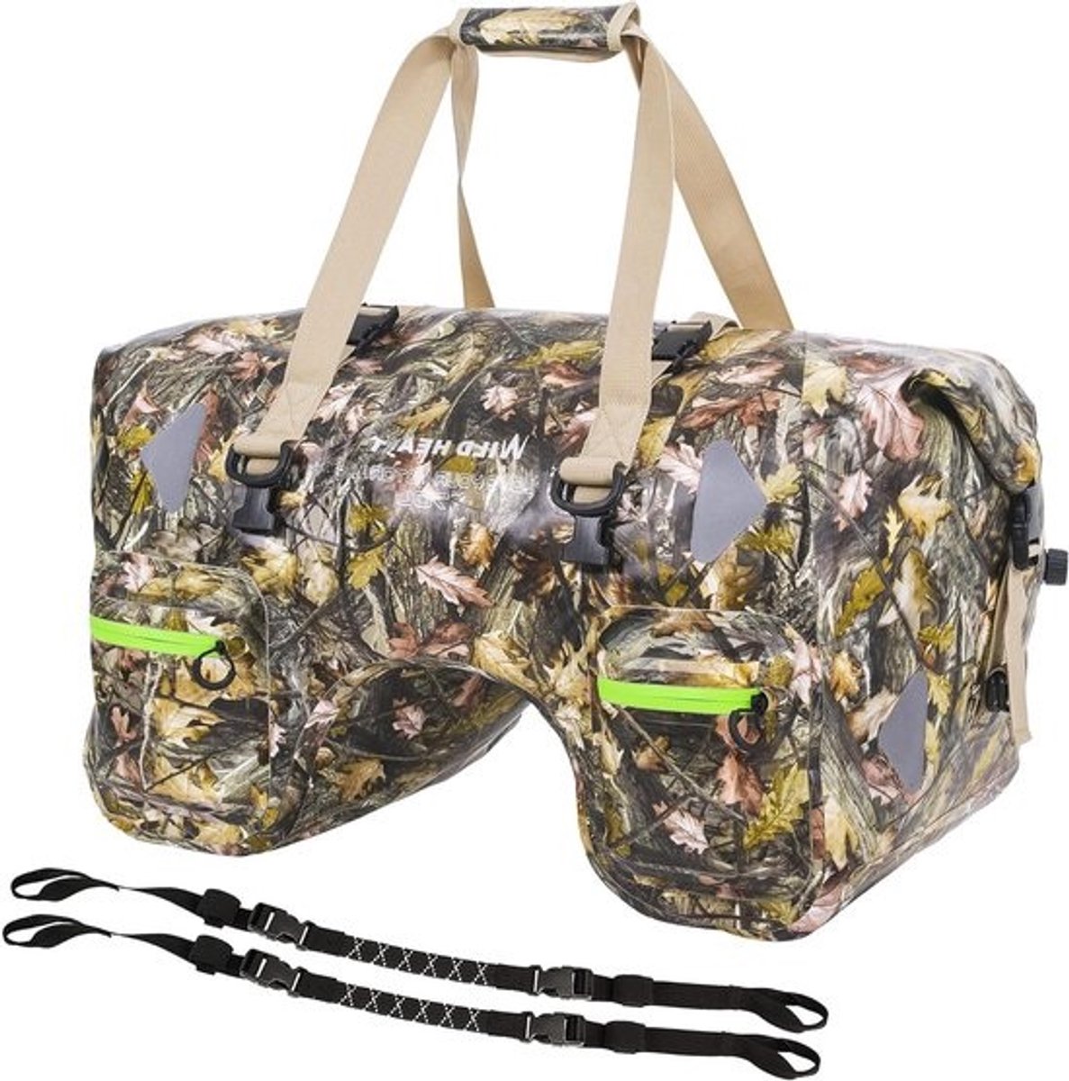 Motorfiets Staarttas - Bagage Tas - Motor Reizen - Volledig Waterdicht - 70 Liter - Camouflage