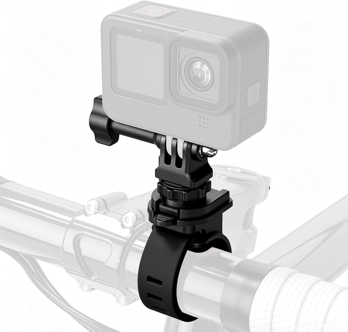 Action Camera Mount 360° draaibaar, klembereik 20–60 mm, zwart