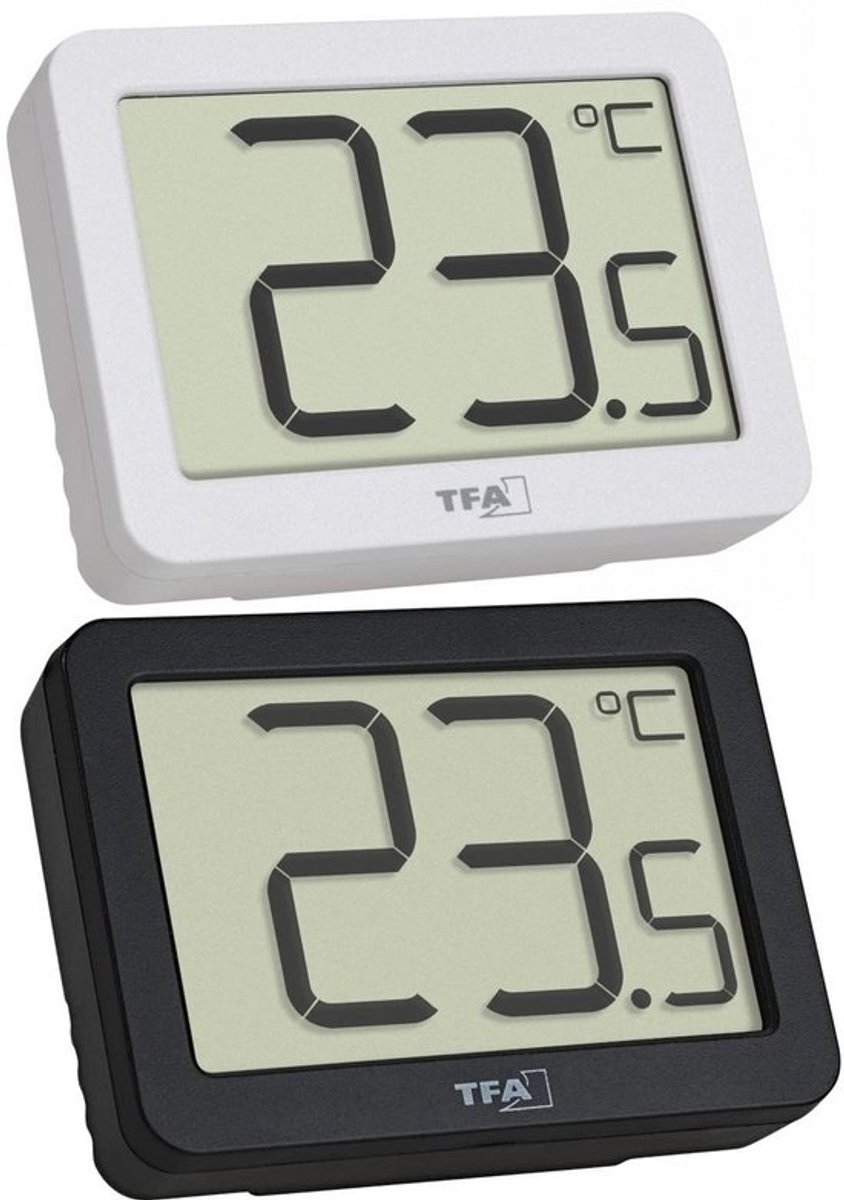 Set van 2 Digitale Thermometers voor Binnen & Buiten Temperatuurmeting