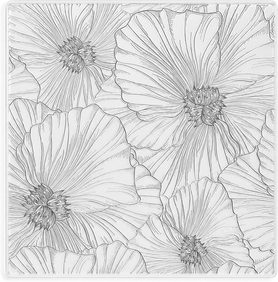 14 cm * 14 cm Bloemen Heldere Rubberstempel voor Kaarten Maken, Transparante Embossing Siliconen Zegelstempel voor Scrapbook Journal Papier Album Handwerk (Patroon 2)
