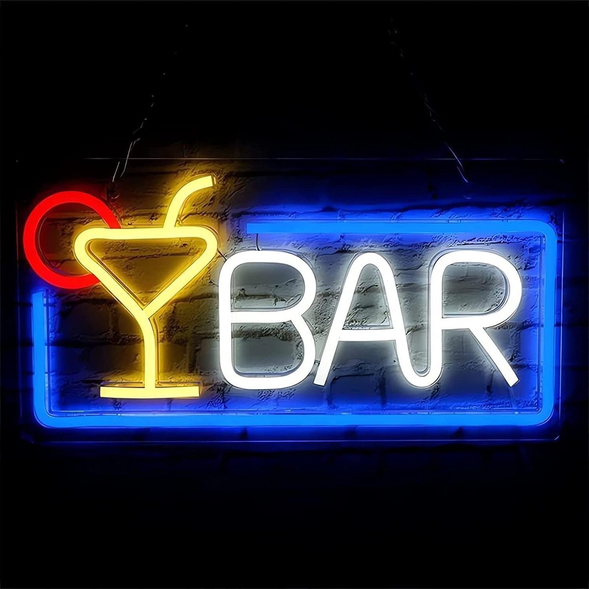 Cocktail neonbord - USB-neonverlichting voor muur, slaapkamer, slaapzaal, kinderkamer, bruiloftsfeest, bar, decoratie, slaapkamer neonborden voor wanddecoratie, cadeau voor kinderen, tieners