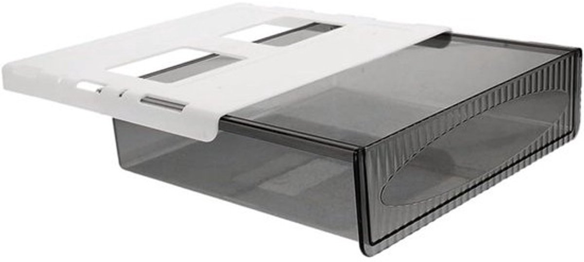 Bureau Opberg Lade - Verborgen Lade Organizer - Bureau Organiseren - Zelfklevend - 21 x 6.2 cm - Zwart