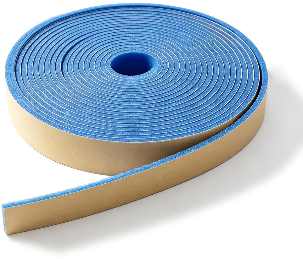 Zelfklevend voor compensatiemassa, randisolatie, voegband, randisolatiestrip, scheidingswandband, vloerverwarming (3 cm x 36 m, blauw)