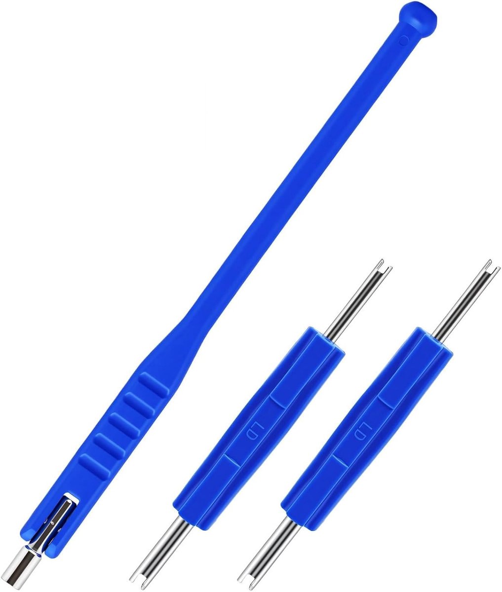 Ventielgereedschap, reparatiegereedschap, set blauw