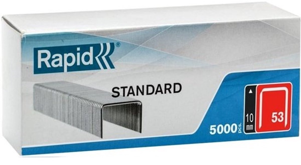 5000x Fijne Draad Nietjes 10mm Type 53 voor Textiel, Leer en Zeil - Standaard Kwaliteit
