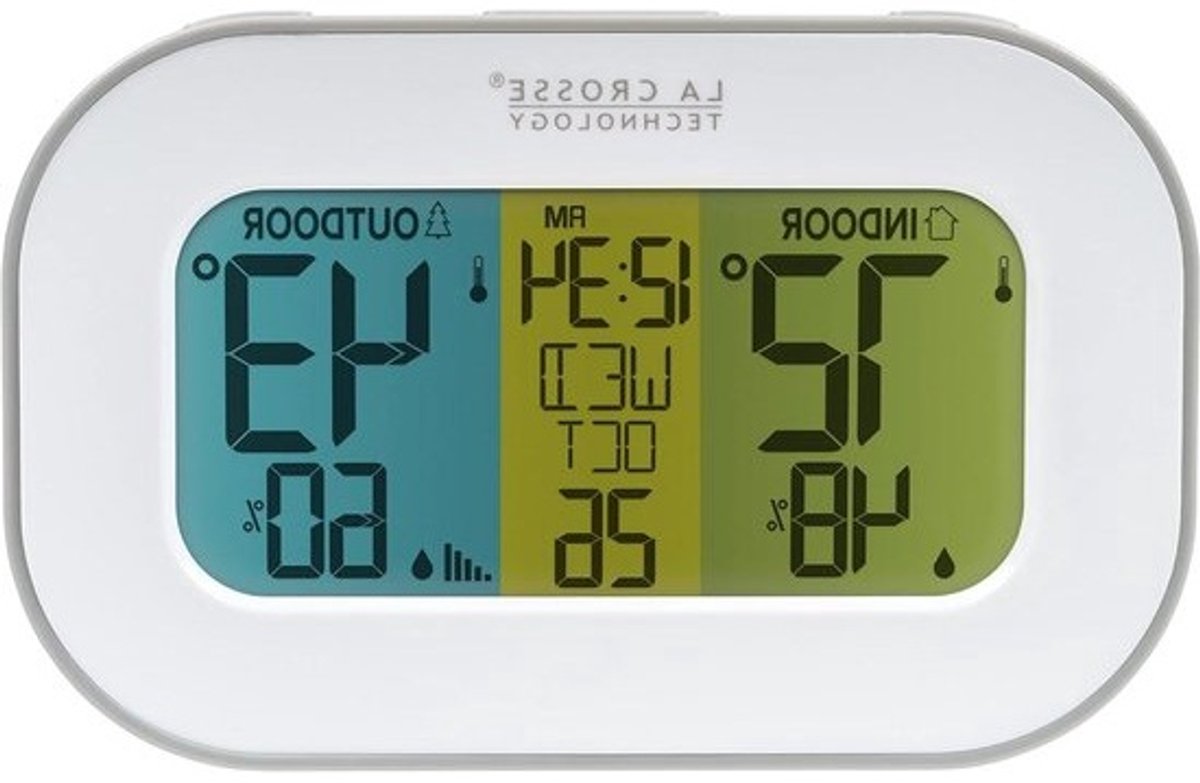 Draadloos Binnen/Buiten Weerstation met Temperatuur en Vochtigheid Display