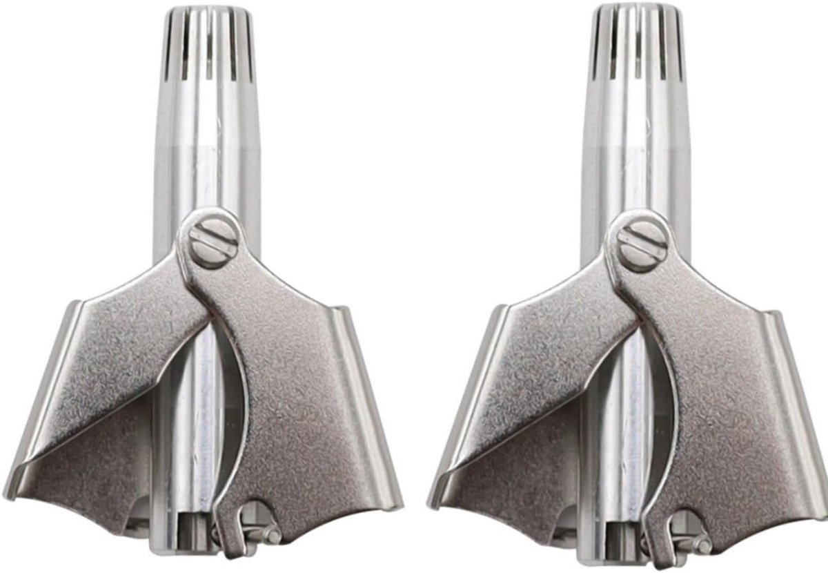 Neushaartrimmer - Zilver - 50 mm - Handmatige Trimmer van Roestvrij Staal - Voor Mannen en Vrouwen