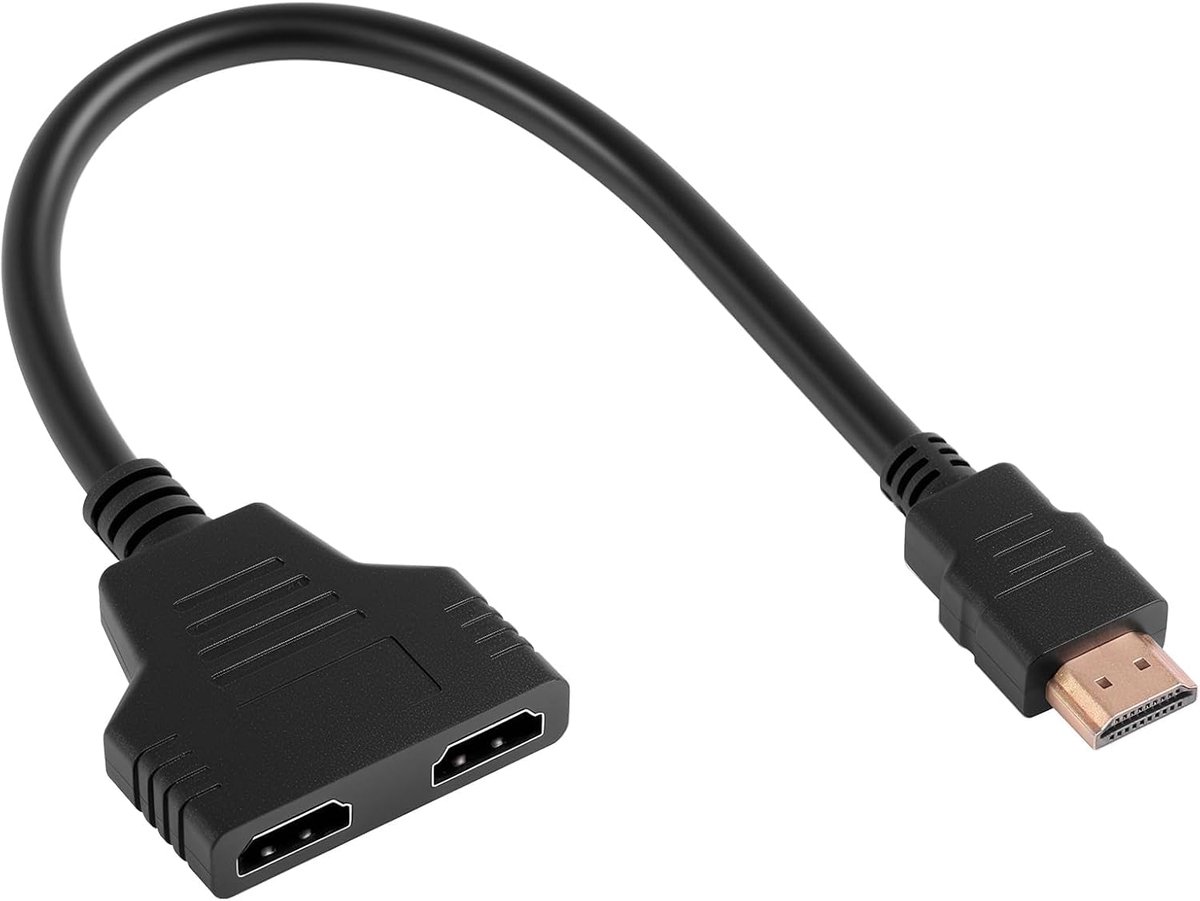 Splitter Adapterkabel 1 in 2 uit,Ondersteunt Alleen Twee Dezelfde